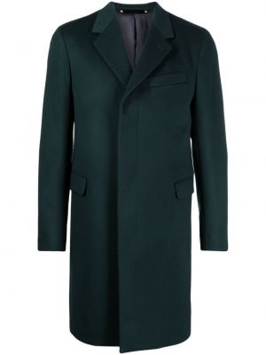 Μάλλινο παλτό κασμίρ Paul Smith πράσινο