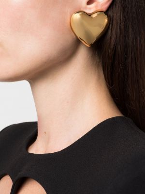 Boucles d'oreilles à boucle Moschino doré