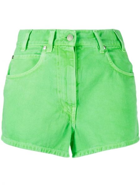 Szorty jeansowe Msgm zielone