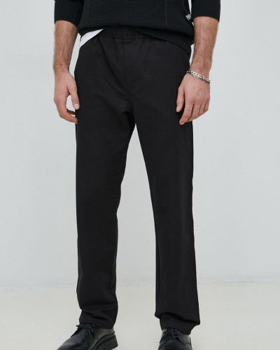 Pantaloni din bumbac Samsøe Samsøe negru