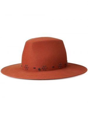 Φελτ καπέλο Maison Michel πορτοκαλί