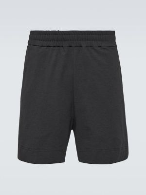 Pantalones cortos de algodón Jil Sander negro