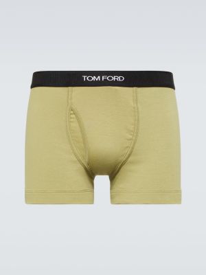 Bavlnené boxerky Tom Ford zelená