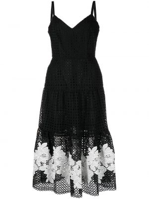 Blonder floral dress Marchesa Notte svart