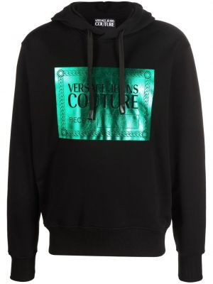 Hoodie Versace Jeans Couture svart