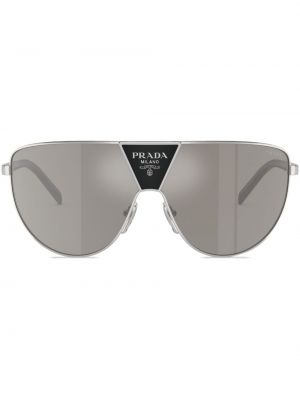 Occhiali da sole oversize Prada Eyewear argento
