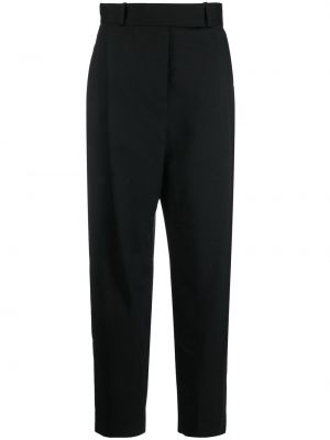 Pantalon en laine plissé Toteme noir