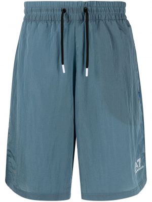 Trykt bermudashorts Ea7 Emporio Armani blå