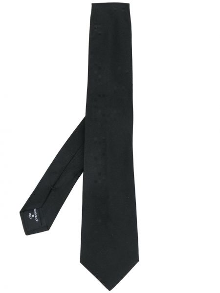 Krawat w paski Giorgio Armani Czarny