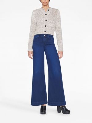 Kalhoty s vysokým pasem relaxed fit Frame modré