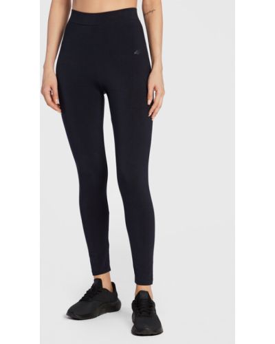 Legginsy H4Z22-LEG350 Granatowy Slim Fit 4f