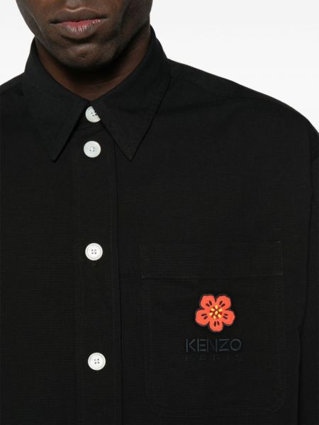 Camicia a fiori Kenzo nero