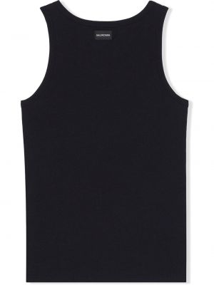 Krekls bez piedurknēm džersija Balenciaga melns