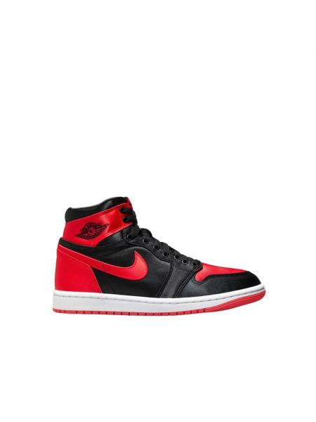 Satynowe sneakersy Nike Jordan czerwone