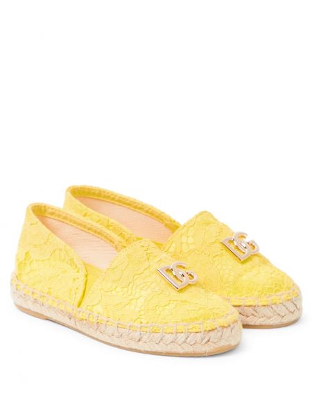 Blonder espadrillos for piger Dolce&gabbana Kids gul