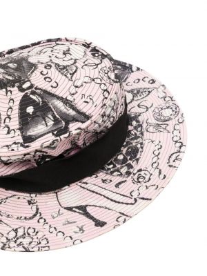 Mustriline puuvillased müts Chanel Pre-owned