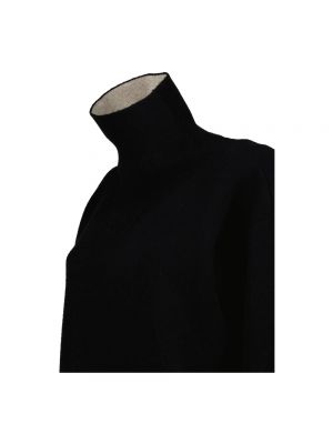 Jersey cuello alto con cuello alto de tela jersey Moncler negro
