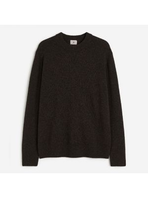 Шерстяной свитер H&m коричневый