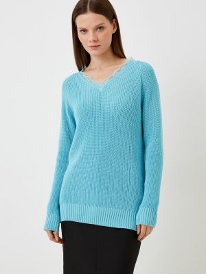 Пуловер о!тема голубой