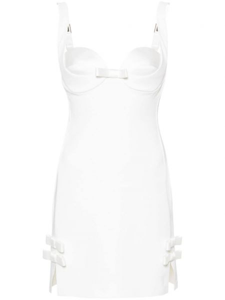 Mini šaty s mašlí Elisabetta Franchi bílé