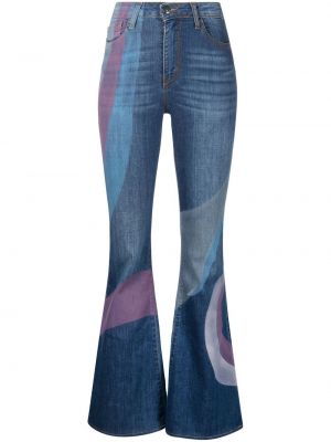 Bootcut jeans mit print ausgestellt Madison.maison