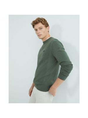Jersey de tela jersey de cuello redondo Calvin Klein verde