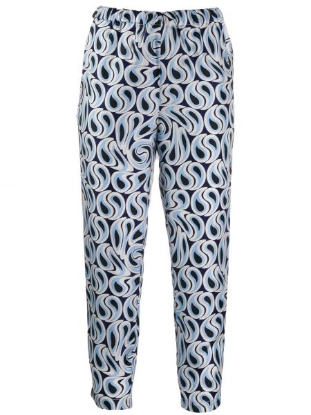Pantalones con estampado Marni azul