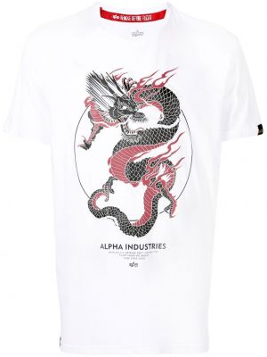 T-shirt Alpha Industries vit