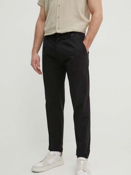 Czarne proste spodnie Calvin Klein