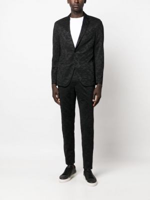 Spodnie żakardowe Karl Lagerfeld czarne