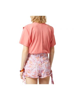 Camiseta de algodón Isabel Marant étoile rosa