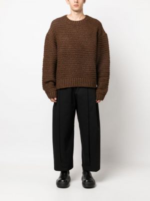 Dzianinowy sweter Sage Nation brązowy