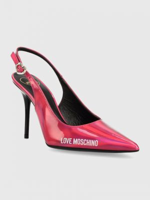 Czółenka szpilki Love Moschino różowa