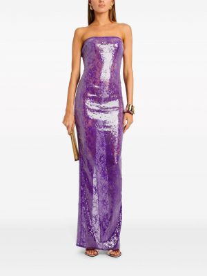Maksi suknelė su blizgučiais Retrofete violetinė