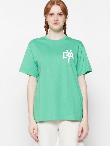 Koszulka z nadrukiem Duvetica zielona