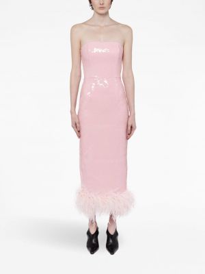 Midi suknele su blizgučiais 16arlington rožinė