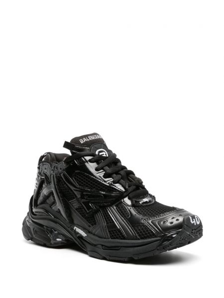 Sneakersy z siateczką Balenciaga czarne