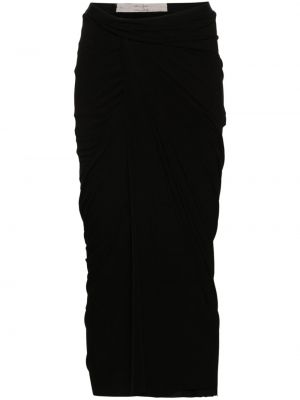 Midi sukně Rick Owens černé