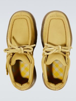 Pantofi din piele din nubuc Burberry maro
