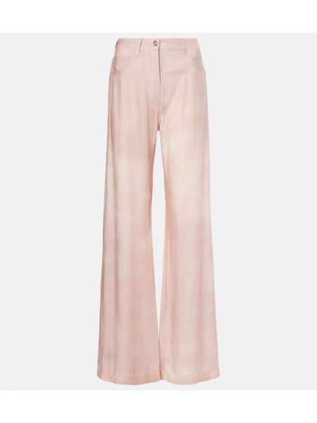 Trykt brede bukser Acne Studios pink