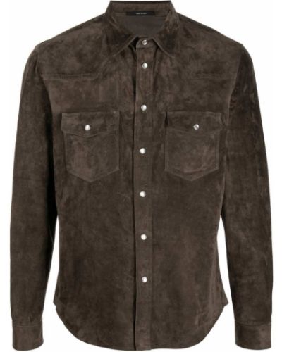 Camisa con botones Tom Ford marrón