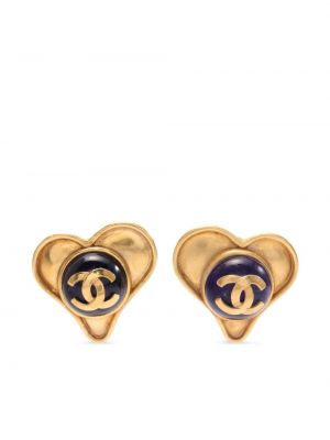 Σκουλαρίκια με μοτίβο καρδιά Chanel Pre-owned