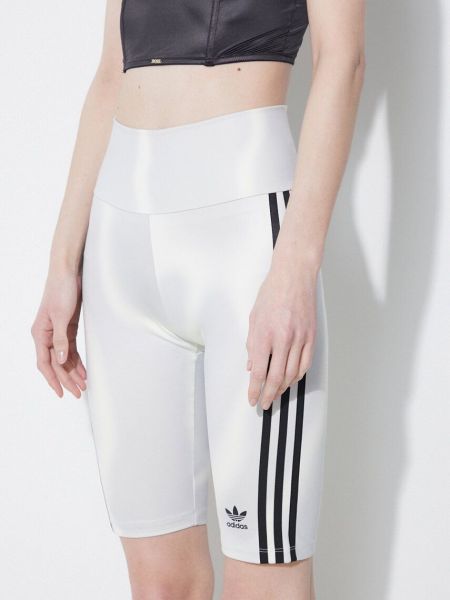 Kratke hlače visoki struk s printom Adidas Originals siva
