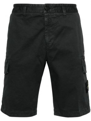 Shorts cargo en coton avec poches Stone Island gris