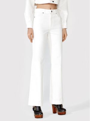 Білі джинси кльош Simple