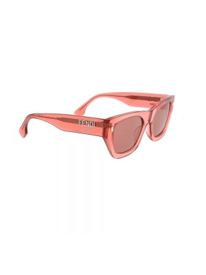 Okulary przeciwsłoneczne Fendi różowe
