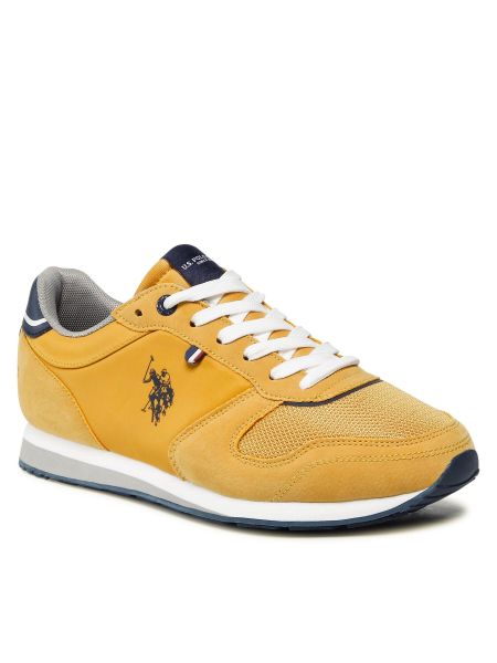 Sneakers Us Polo Assn κίτρινο