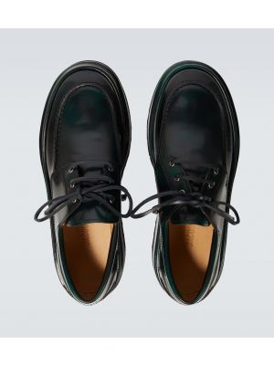 Kožne derby cipele Jacquemus zelena