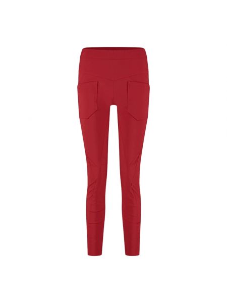 Spodnie skinny fit Jane Lushka czerwone