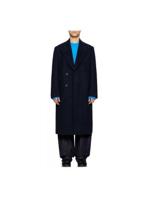 Płaszcz asymetryczny Wooyoungmi niebieski